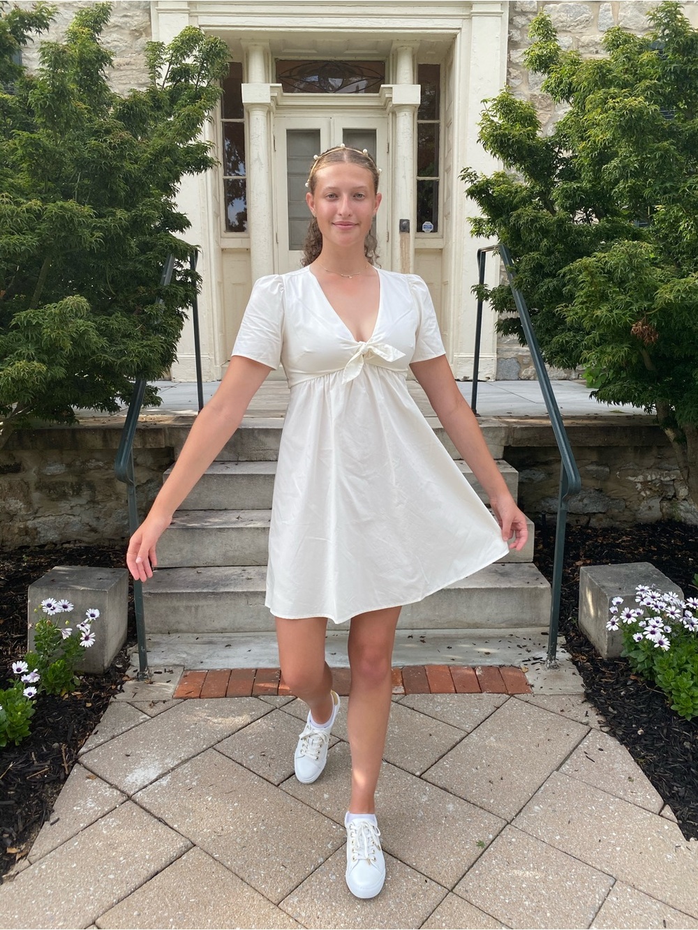 Madewell Sophia Mini Dress White